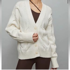 Carbon38 Chunky Button Front Cardigan